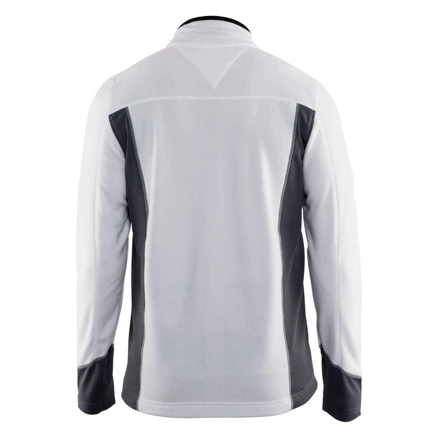 Blaklader 48951010 Fleece Jacket Super-Lightweight White/Grey Rear #colour_white-grey