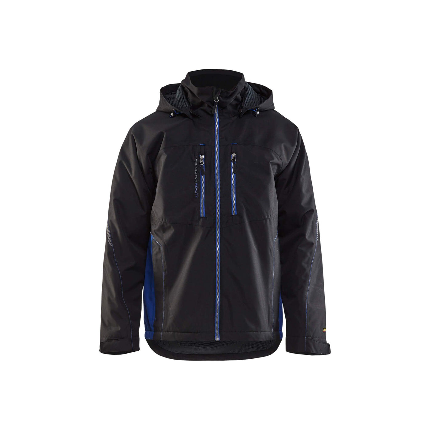 Blaklader 48901977 Functional Jacket Lightweight Lined Black/Cornflower Blue Main #colour_black-cornflower-blue