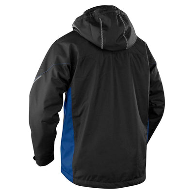 Blaklader 48901977 Functional Jacket Lightweight Lined Black/Cornflower Blue Rear #colour_black-cornflower-blue
