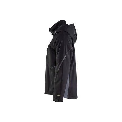 Blaklader 48901977 Functional Jacket Lightweight Lined Black/Grey Left #colour_black-grey