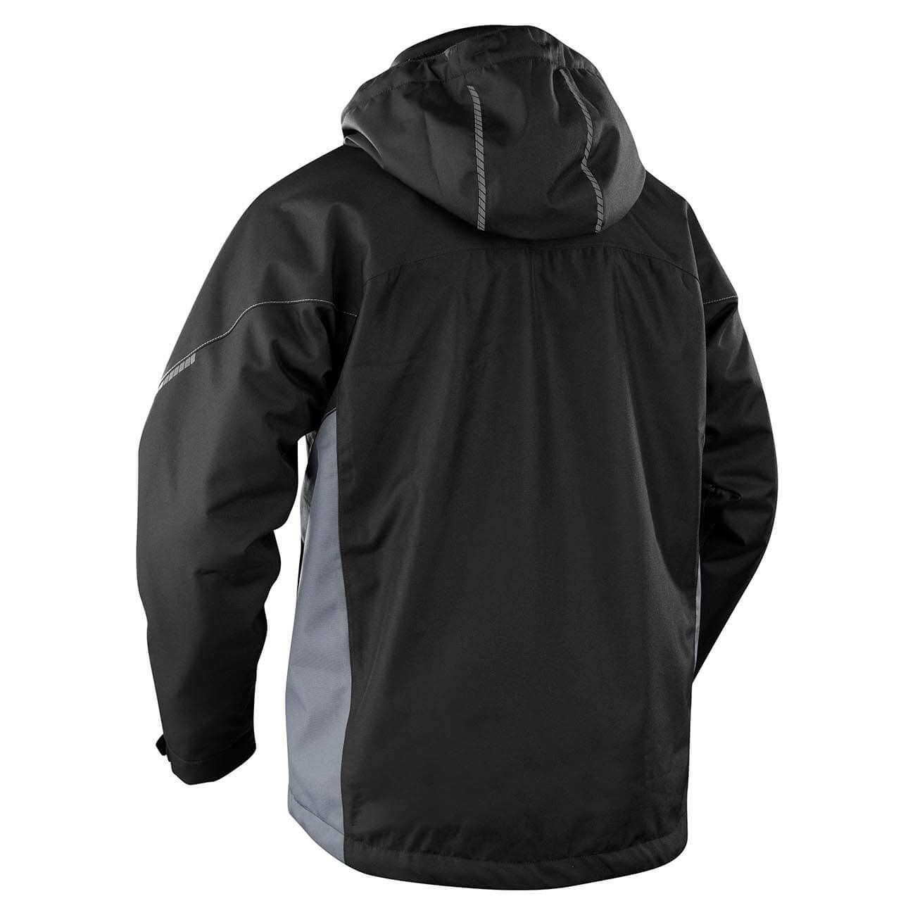 Blaklader 48901977 Functional Jacket Lightweight Lined Black/Grey Rear #colour_black-grey