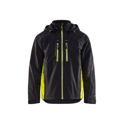 Blaklader 48901977 Functional Jacket Lightweight Lined Black/Hi-Vis Yellow Main #colour_black-yellow