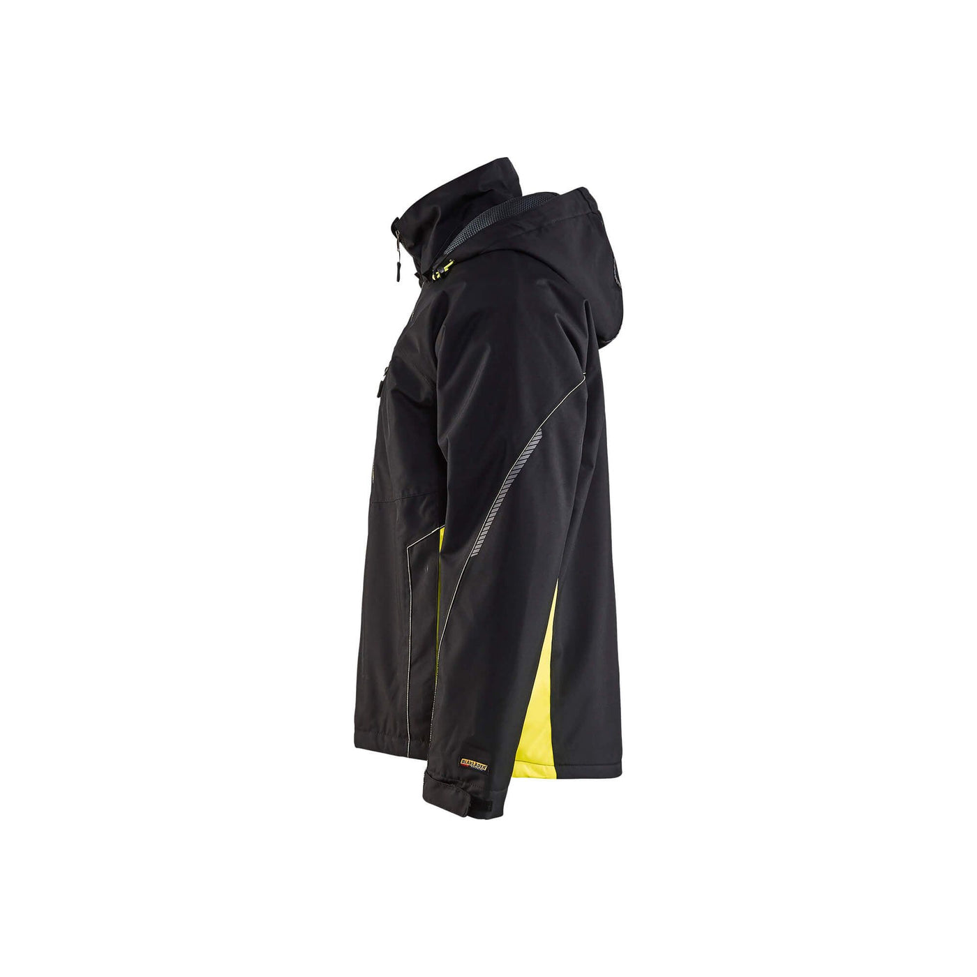Blaklader 48901977 Functional Jacket Lightweight Lined Black/Hi-Vis Yellow Left #colour_black-yellow