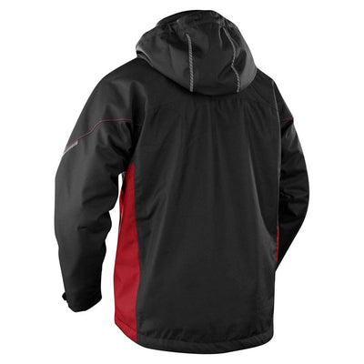 Blaklader 48901977 Functional Jacket Lightweight Lined Black/Red Rear #colour_black-red