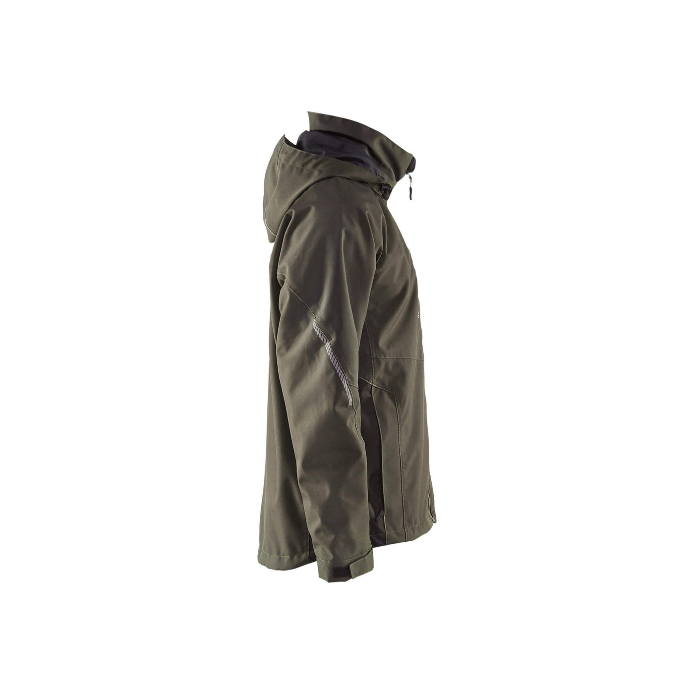 Blaklader 48901977 Functional Jacket Lightweight Lined Dark Olive Green/Black Right #colour_dark-olive-green-black