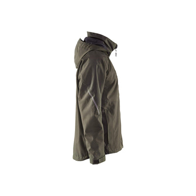 Blaklader 48901977 Functional Jacket Lightweight Lined Dark Olive Green/Black Right #colour_dark-olive-green-black