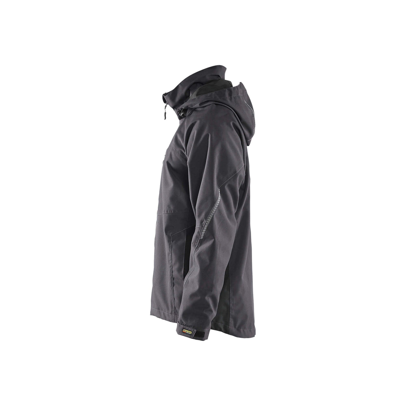 Blaklader 48901977 Functional Jacket Lightweight Lined Mid Grey/Black Left #colour_mid-grey-black