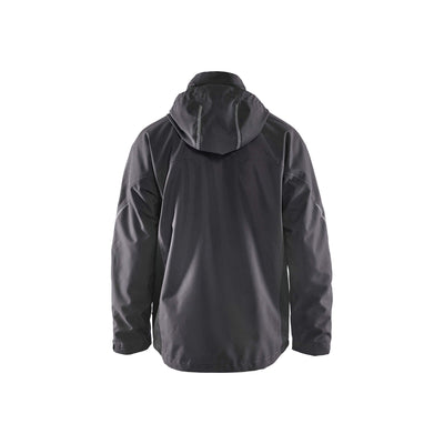 Blaklader 48901977 Functional Jacket Lightweight Lined Mid Grey/Black Rear #colour_mid-grey-black