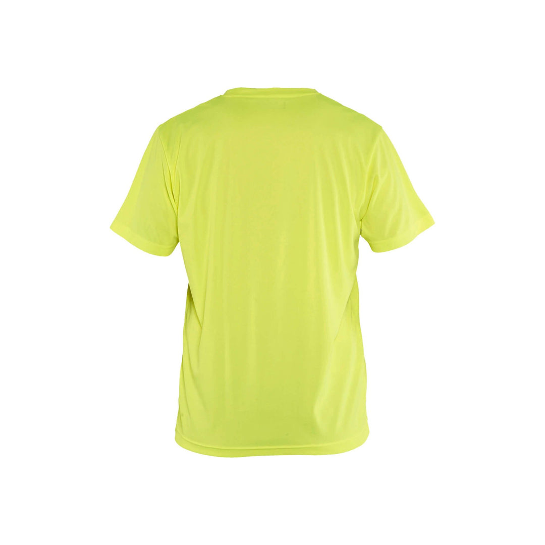 Blaklader 33311011 Functional T-Shirt UV-Protection Hi-Vis Yellow Rear #colour_yellow