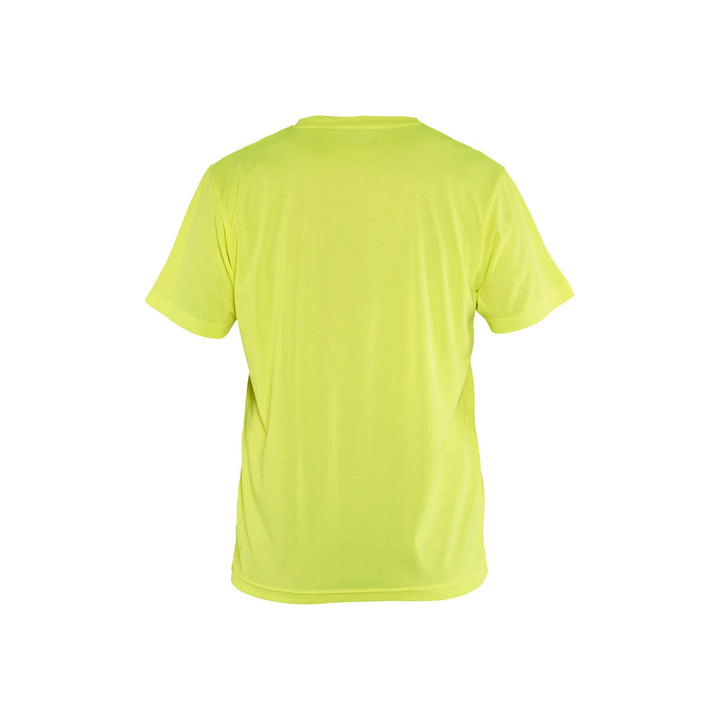 Blaklader 33311011 Functional T-Shirt UV-Protection Hi-Vis Yellow Rear #colour_yellow