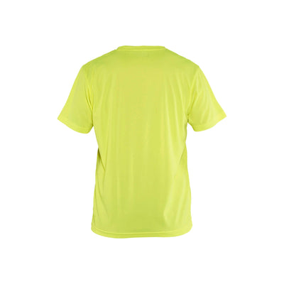 Blaklader 33311011 Functional T-Shirt UV-Protection Hi-Vis Yellow Rear #colour_yellow