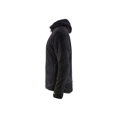 Blaklader 48632502 Furry Pile Jacket Black/Silver Left #colour_black-silver