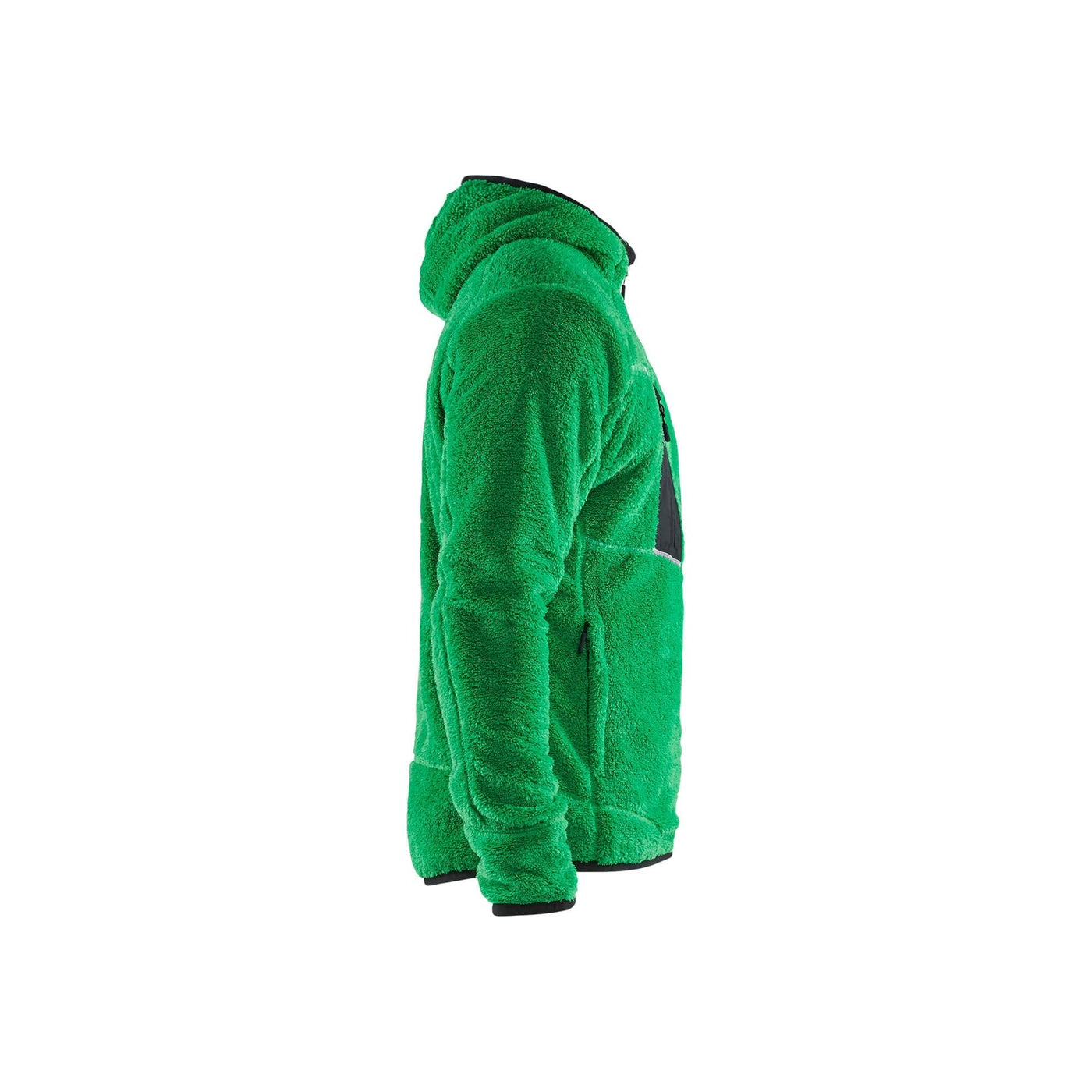 Blaklader 48632502 Furry Pile Jacket Green Right #colour_green