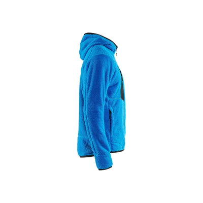 Blaklader 48632502 Furry Pile Jacket Ocean Blue Right #colour_ocean-blue