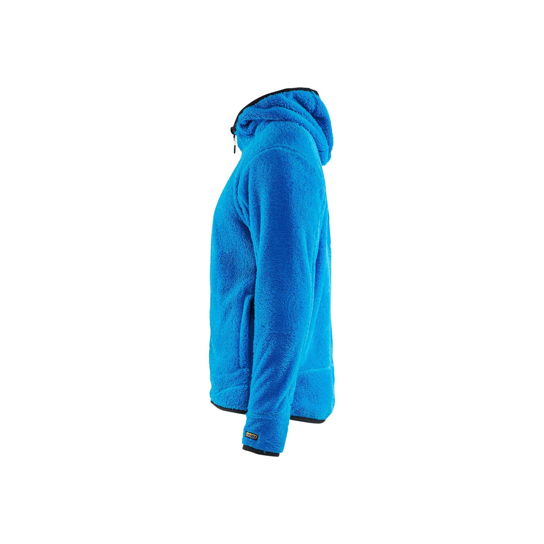 Blaklader 48632502 Furry Pile Jacket Ocean Blue Left #colour_ocean-blue