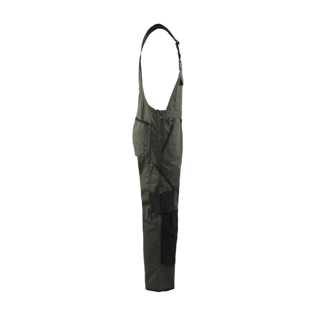 Blaklader 26541835 Garden Bib Overalls Army Green/Black Right #colour_army-green-black