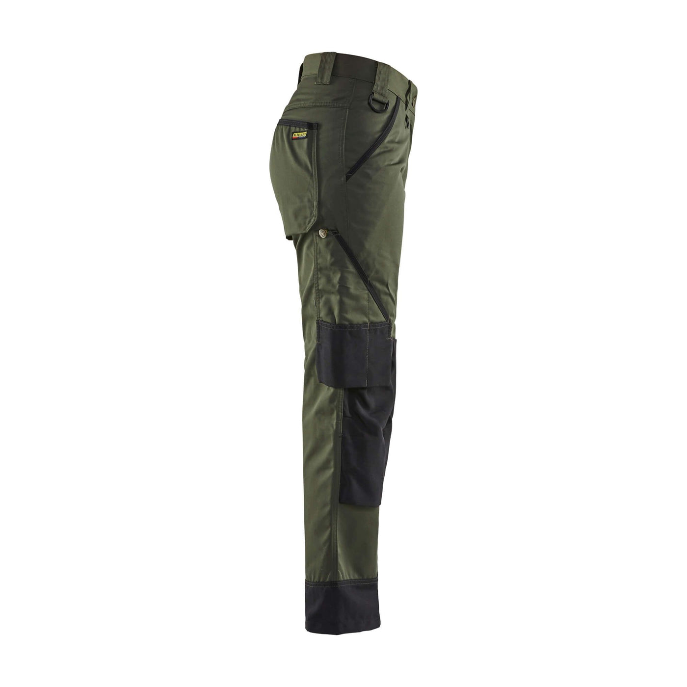 Blaklader 71541835 Garden Trousers Green Army Green/Black Right #colour_army-green-black