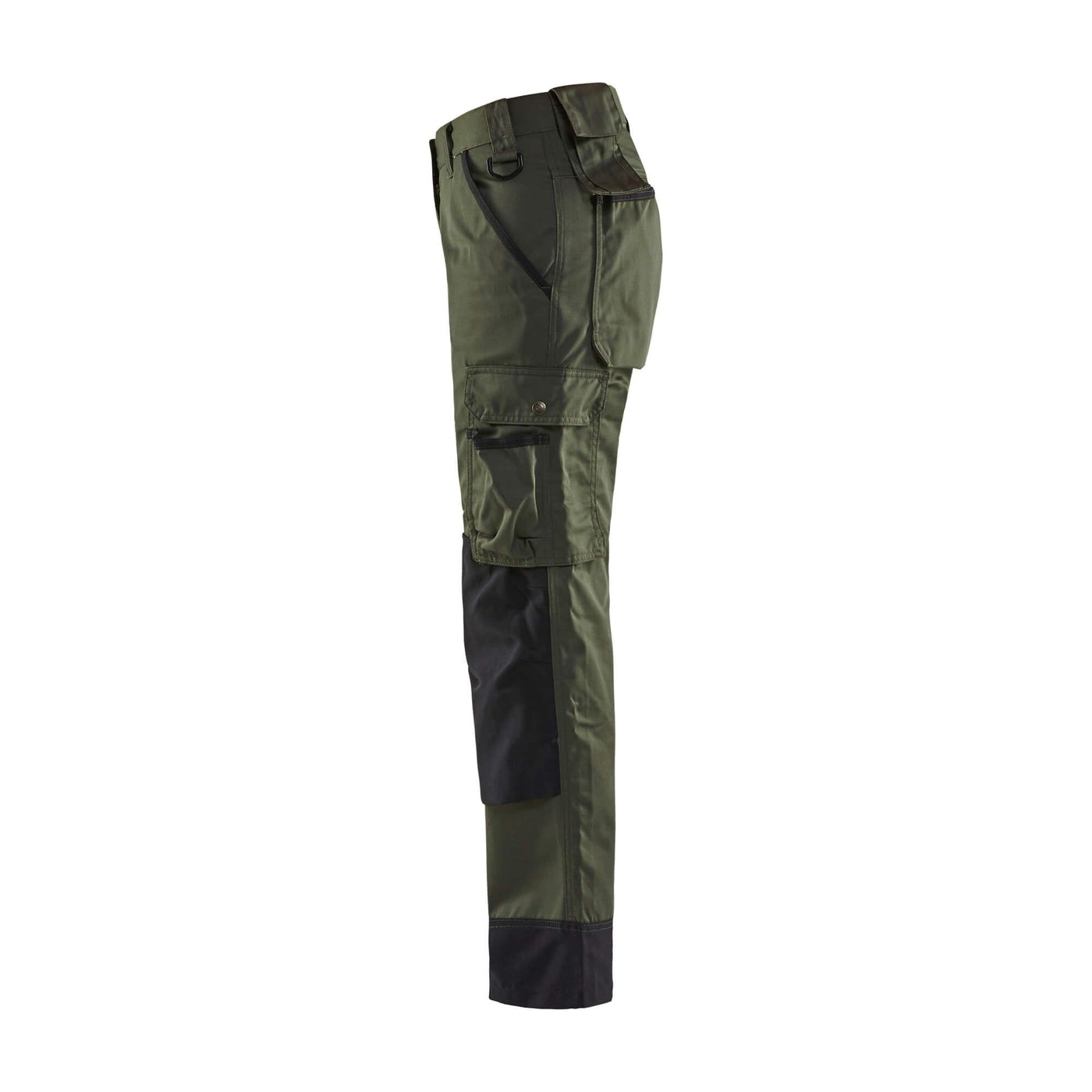 Blaklader 71541835 Garden Trousers Green Army Green/Black Left #colour_army-green-black