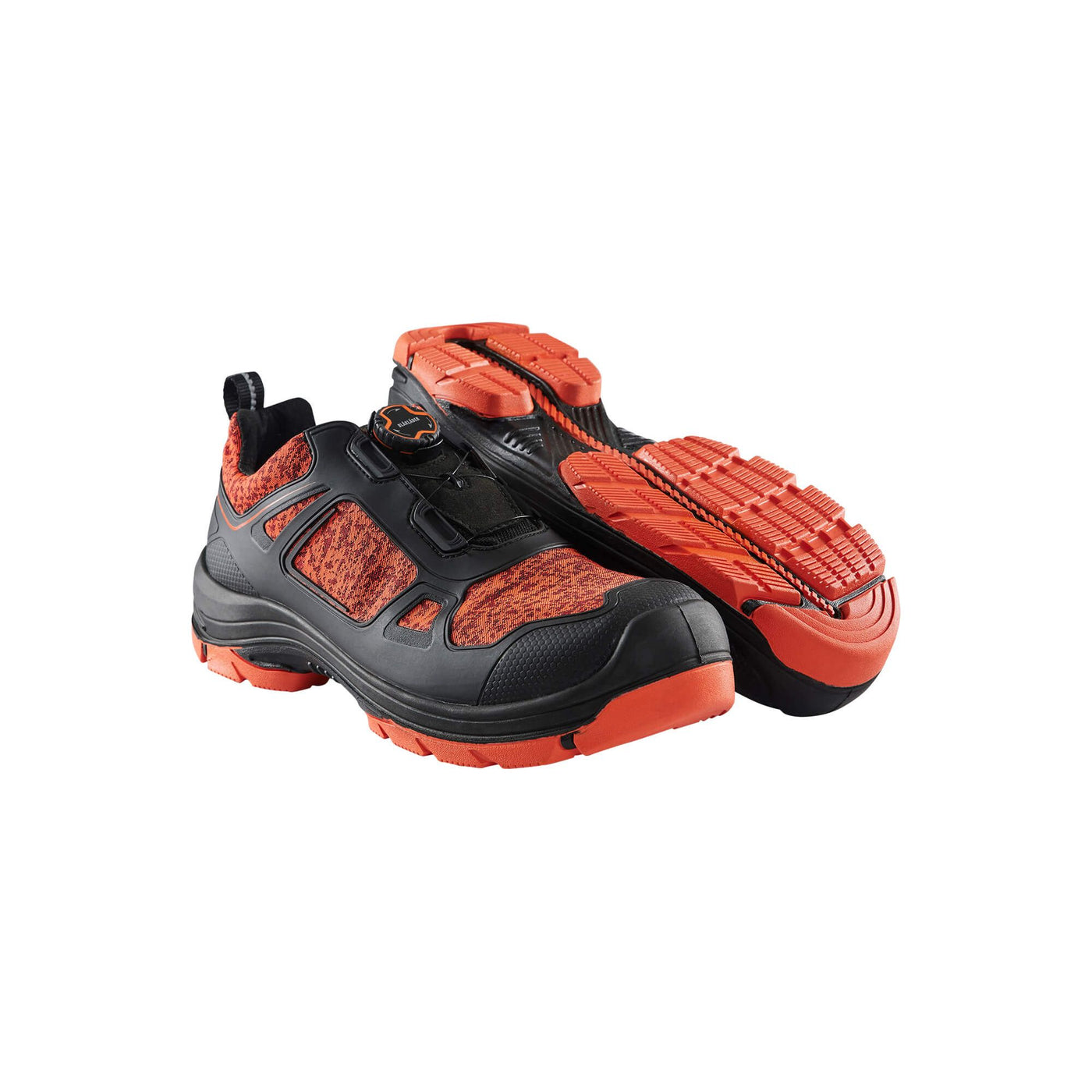 Blaklader 24710050 Gecko Safety Shoe Orange/Black Rear #colour_orange-black