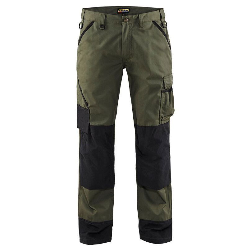 Blaklader 14541835 Green Garden Trousers Army Green/Black Main #colour_army-green-black