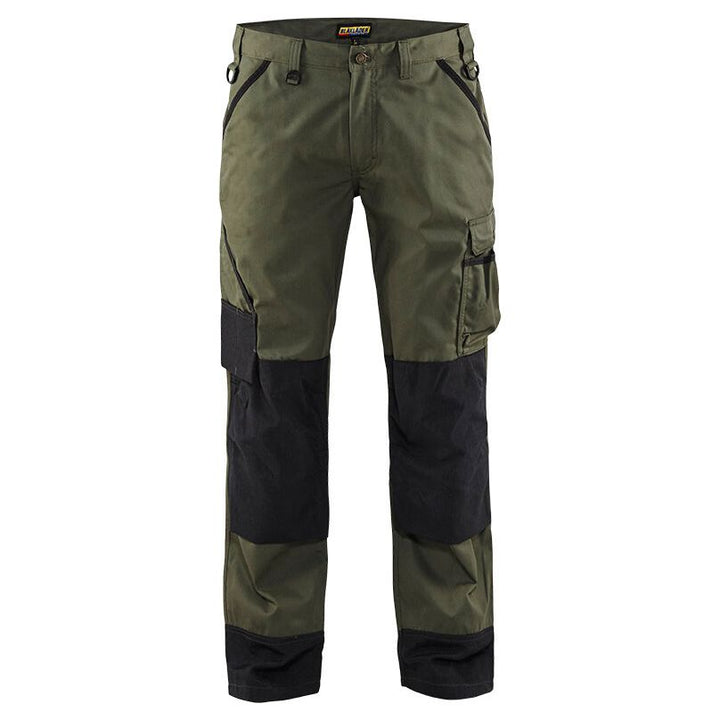 Blaklader 14541835 Green Garden Trousers Army Green/Black Main #colour_army-green-black