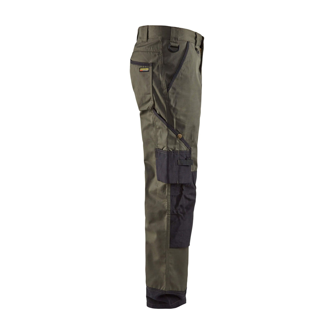 Blaklader 14541835 Green Garden Trousers Army Green/Black Right #colour_army-green-black