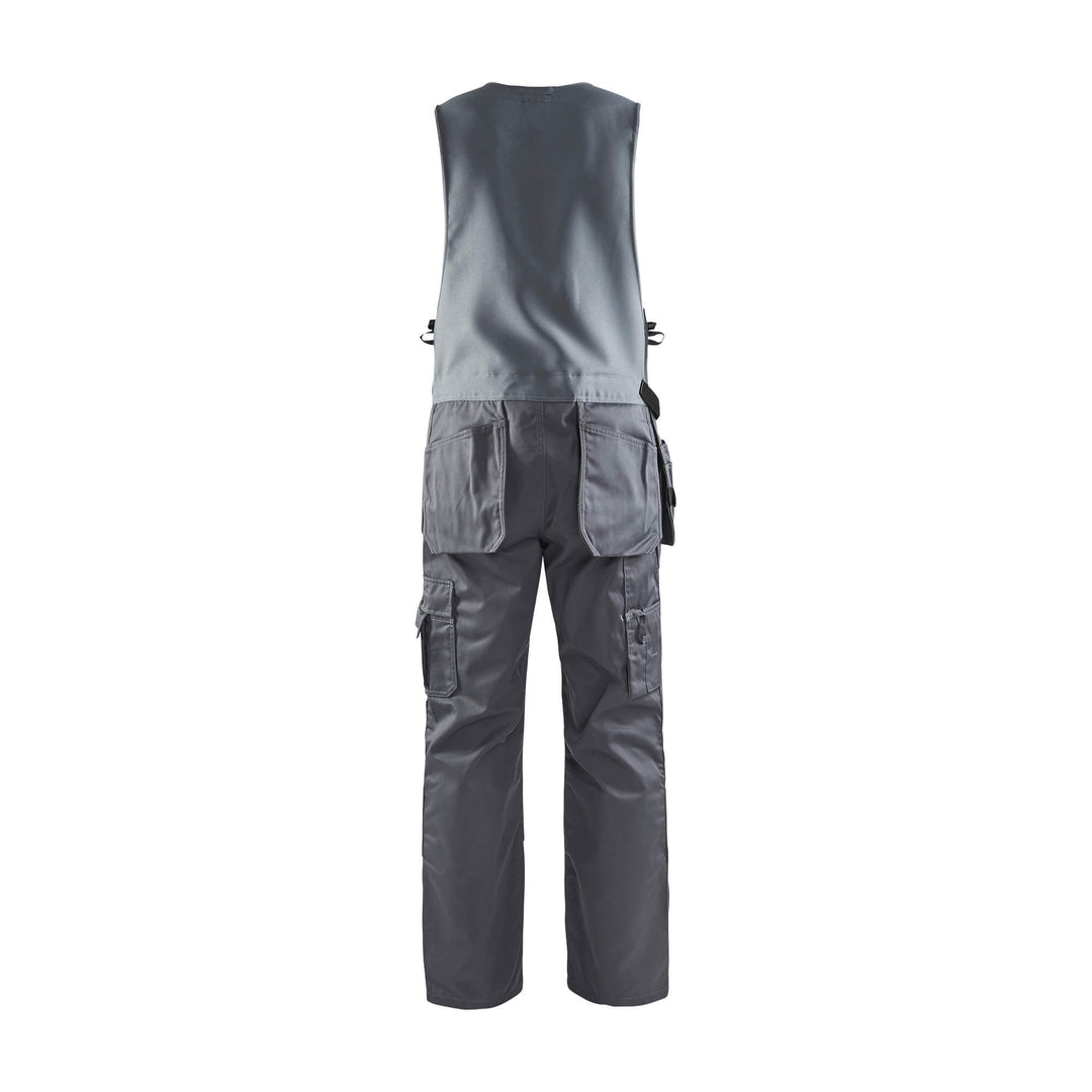 Blaklader 26521860 Grey Sleeveless Overalls Grey Rear #colour_grey