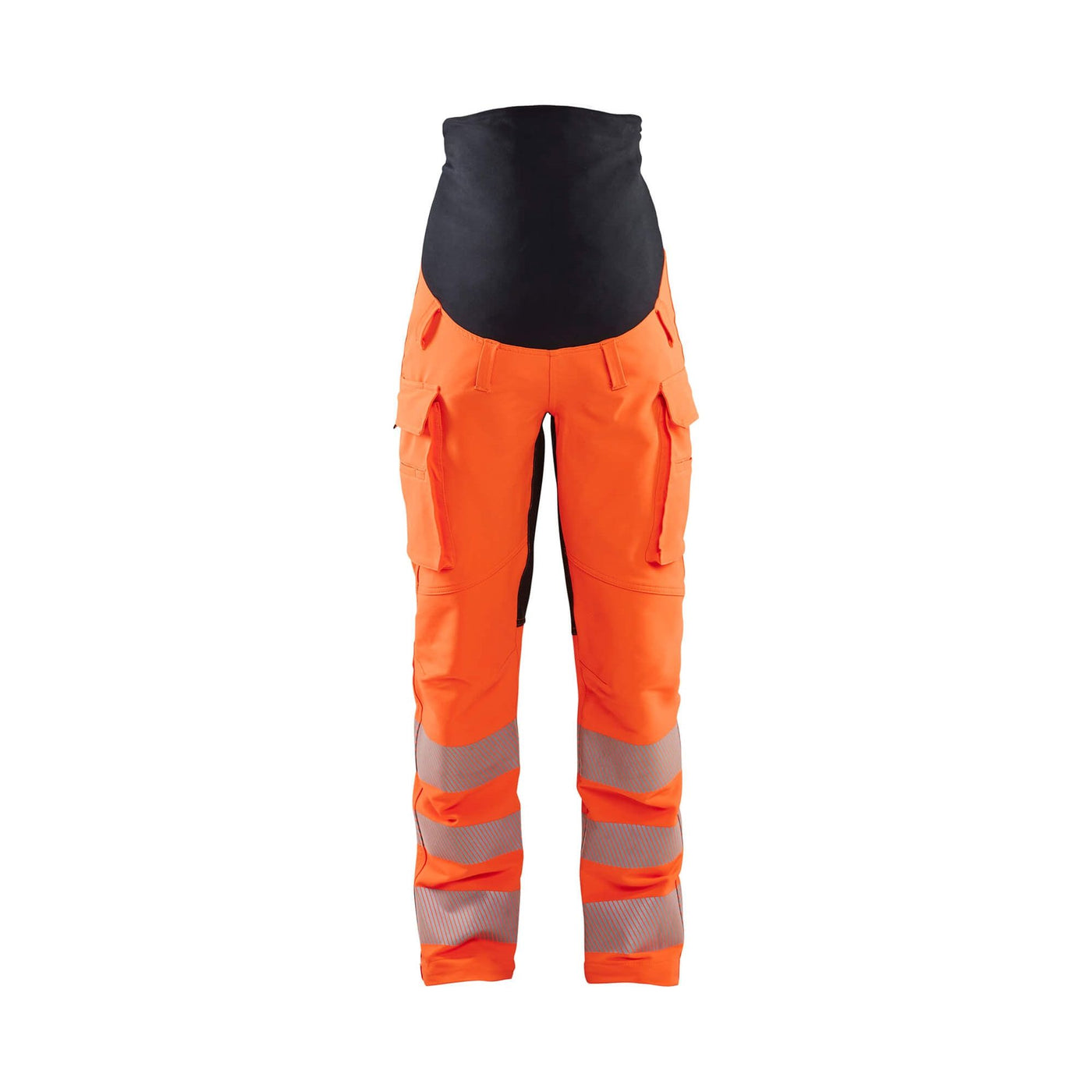 Blaklader 7100 Hi-Vis Maternity Trousers 4-Way-Stretch - Womens (71001642) #colour_orange-black