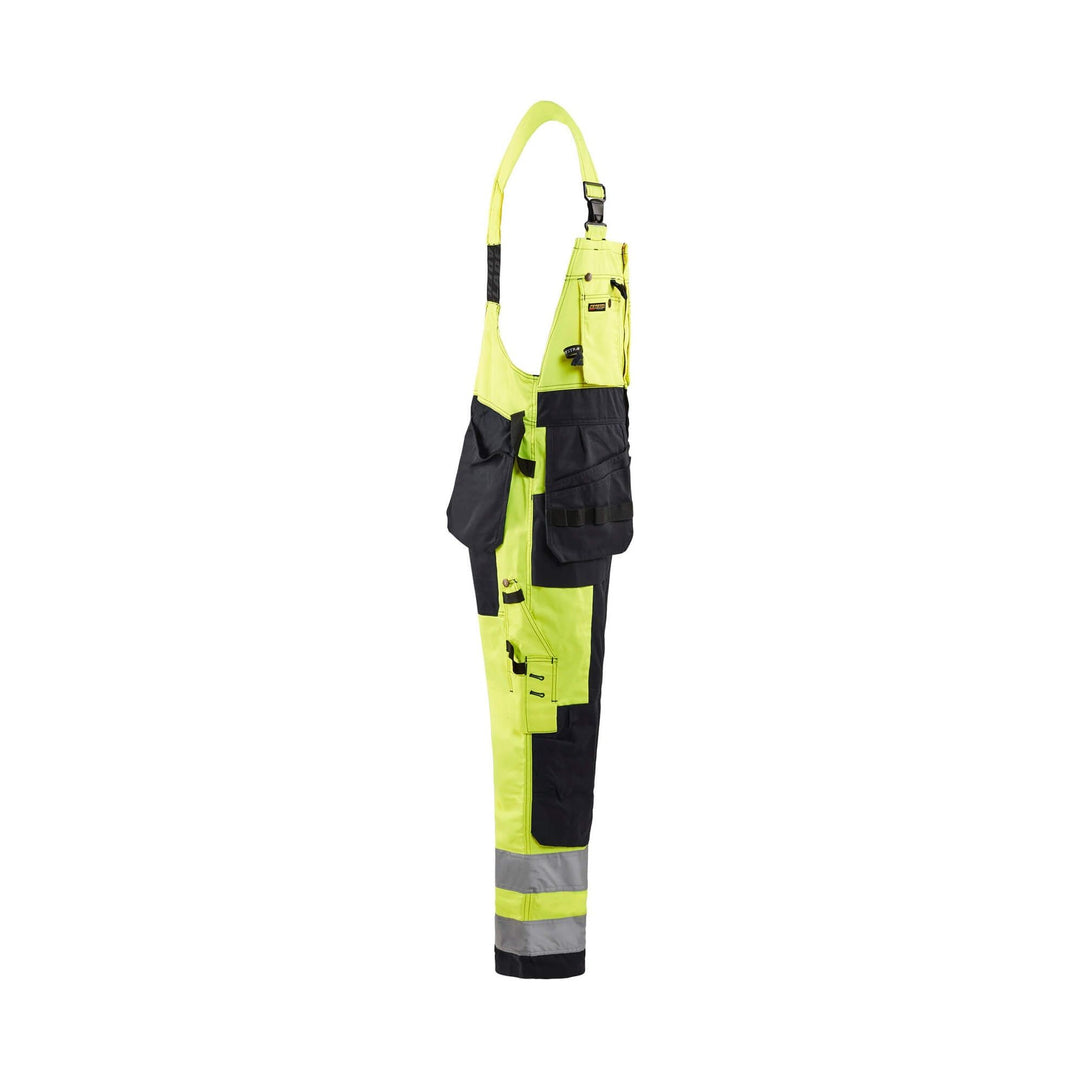 Blaklader 26031860 Hi-Vis Bib Overalls Yellow/Black Right #colour_yellow-black