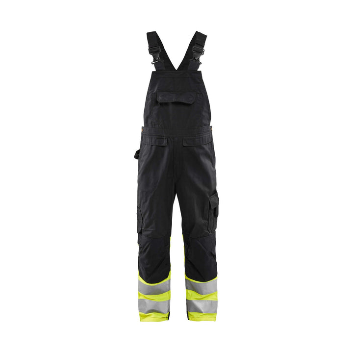 Blaklader 26621800 Hi-Vis Bib Overalls Black/Hi-Vis Yellow Main #colour_black-yellow