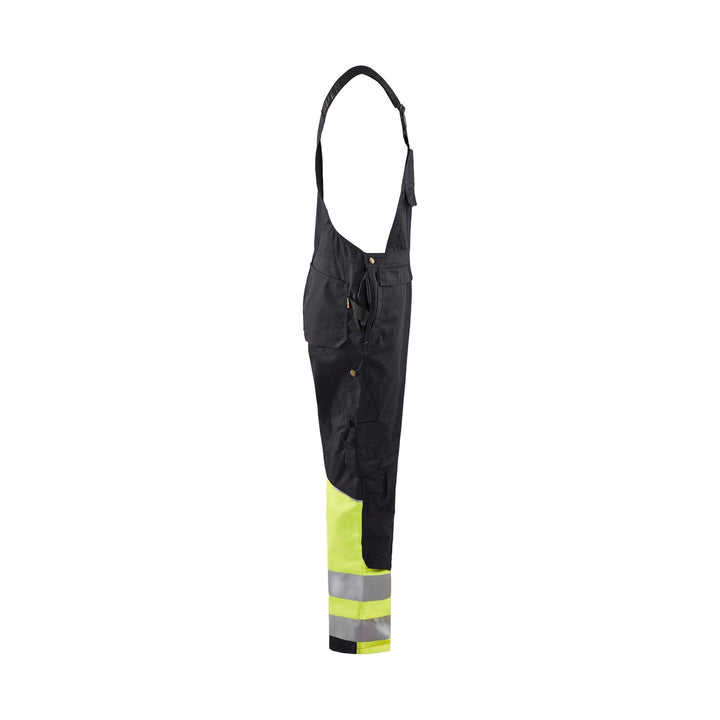 Blaklader 26621800 Hi-Vis Bib Overalls Black/Hi-Vis Yellow Right #colour_black-yellow