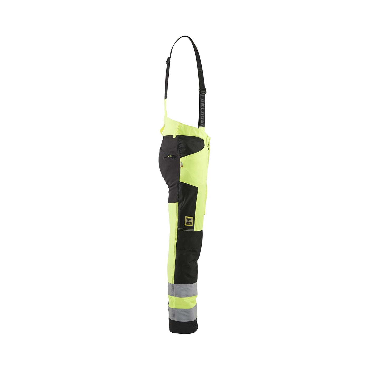 Blaklader 19201900 Hi-Vis Chainsaw Trousers Yellow/Black Right #colour_yellow-black