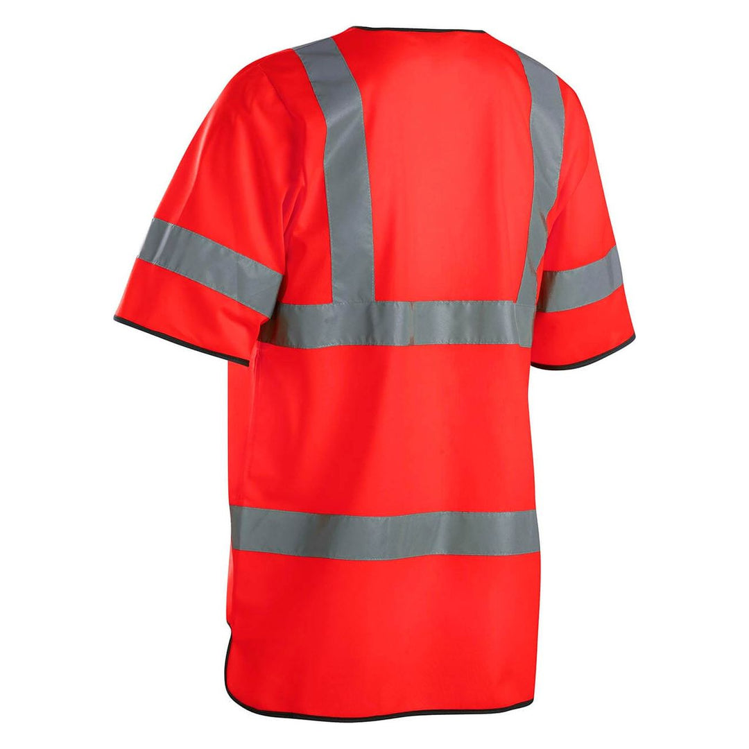 Blaklader 30231022 Hi-Vis Class-3 Vest Hi-Vis Red Rear #colour_hi-vis-red