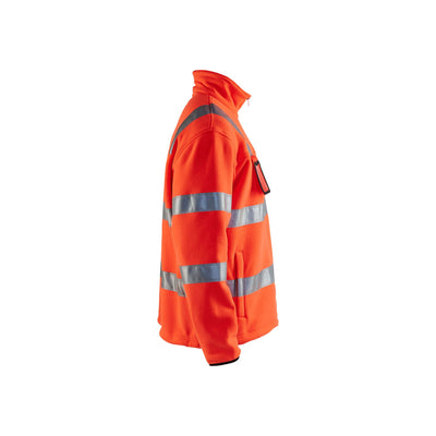 Blaklader 48332560 Hi-Vis Fleece Jacket Hi-Vis Red Right #colour_hi-vis-red