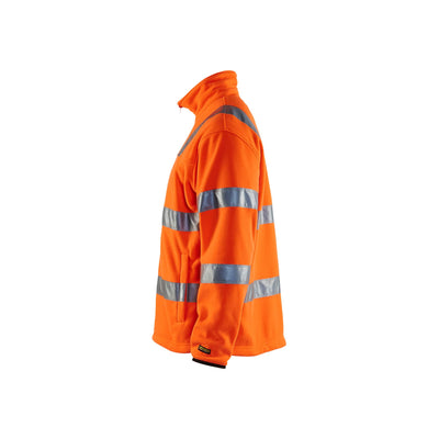 Blaklader 48332560 Hi-Vis Fleece Jacket Orange Left #colour_orange