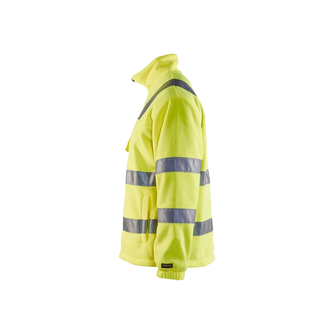 Blaklader 48532560 Hi-Vis Fleece Jacket Hi-Vis Yellow Left #colour_yellow