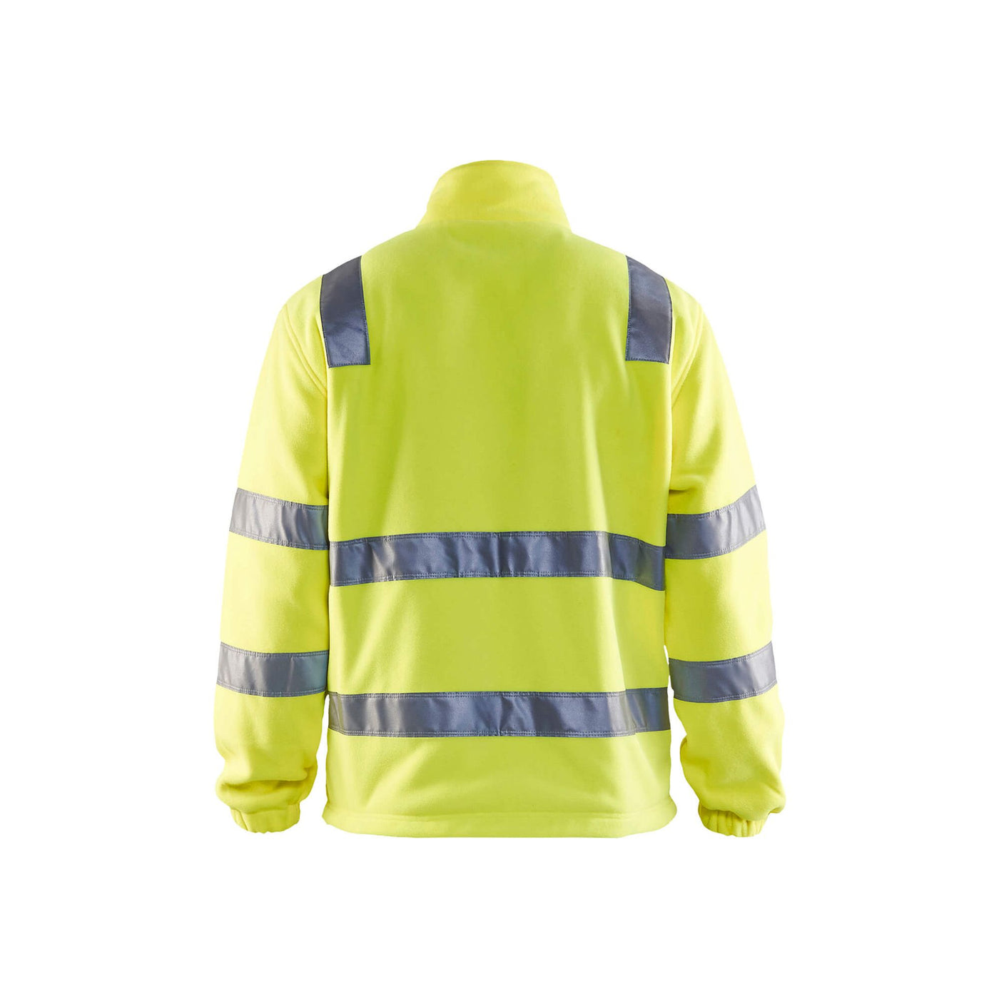 Blaklader 48532560 Hi-Vis Fleece Jacket Hi-Vis Yellow Rear #colour_yellow