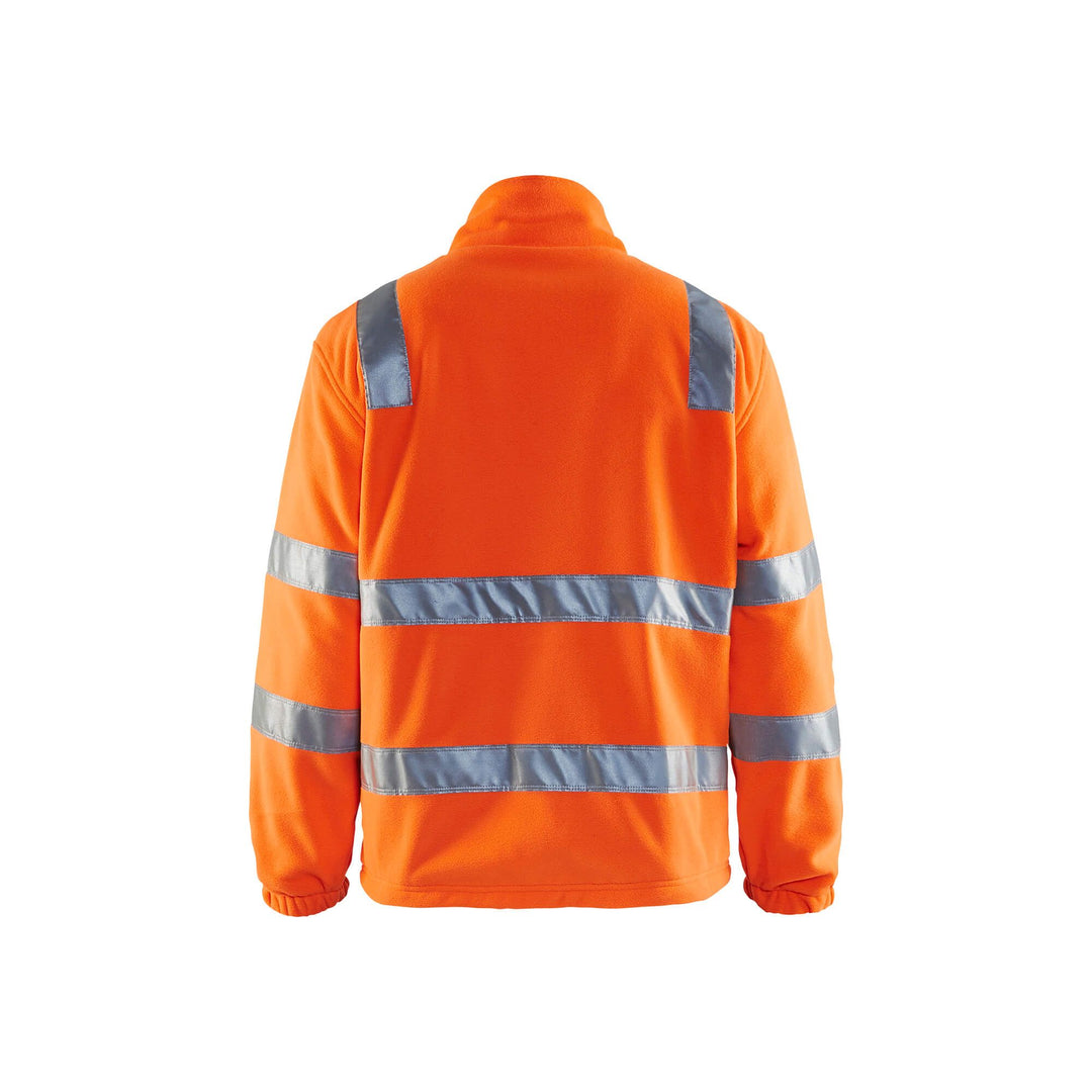 Blaklader 48532560 Hi-Vis Fleece Jacket Orange Rear #colour_orange