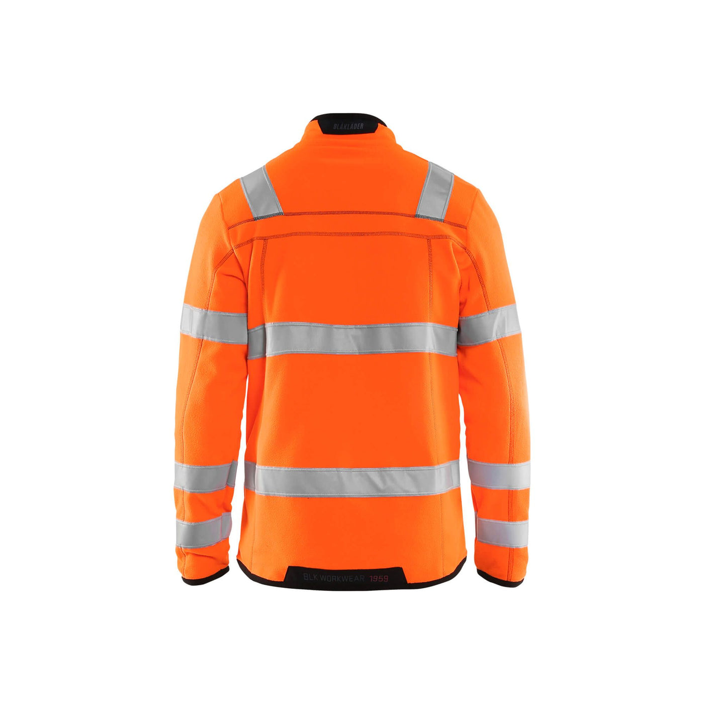 Blaklader 49411010 Hi-Vis Fleece Jacket Orange Rear #colour_orange