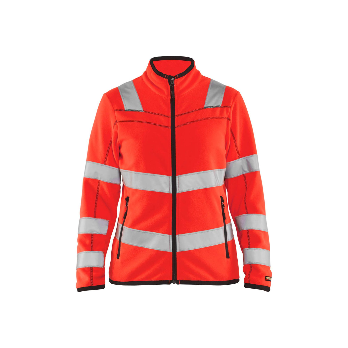Blaklader 49661010 Hi-Vis Fleece Jacket Hi-Vis Red Main #colour_hi-vis-red