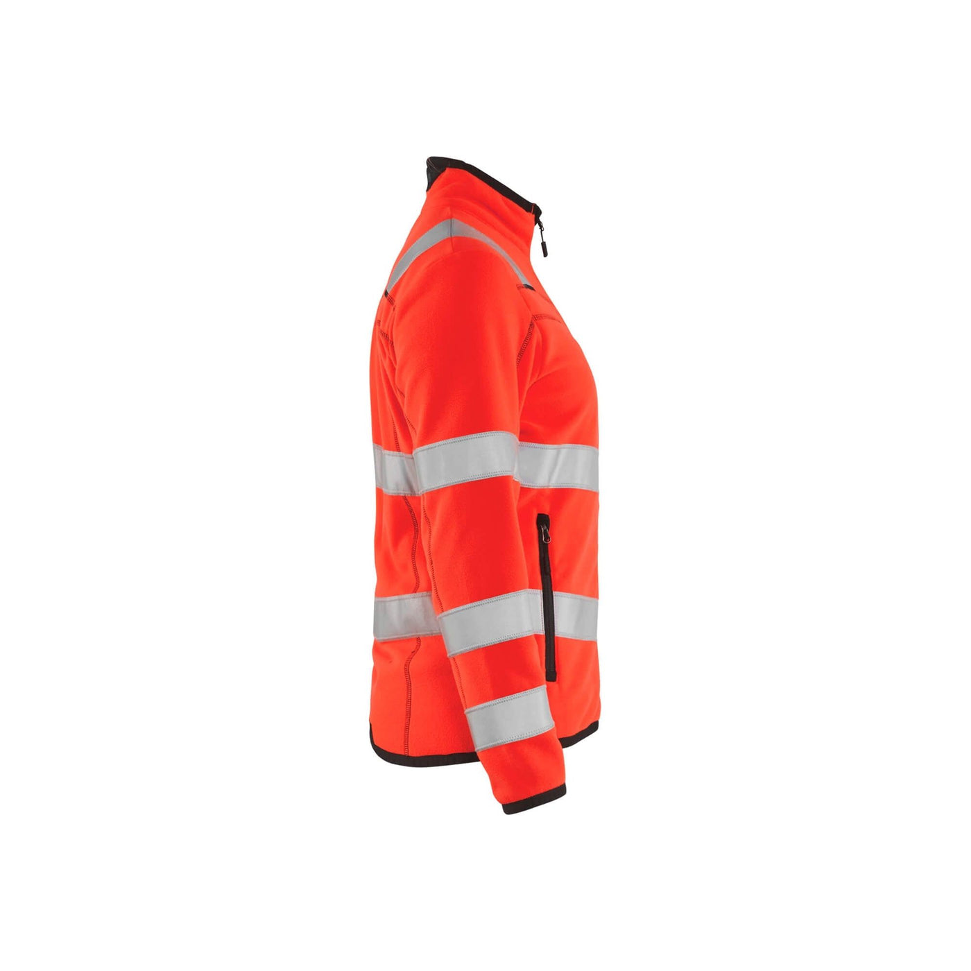 Blaklader 49661010 Hi-Vis Fleece Jacket Hi-Vis Red Right #colour_hi-vis-red