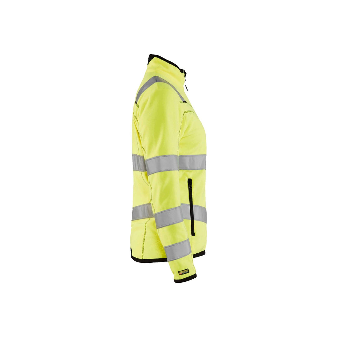 Blaklader 49661010 Hi-Vis Fleece Jacket Hi-Vis Yellow Left #colour_yellow