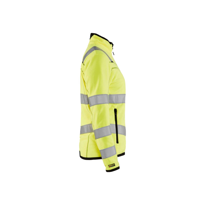 Blaklader 49661010 Hi-Vis Fleece Jacket Hi-Vis Yellow Left #colour_yellow