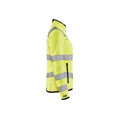 Blaklader 49661010 Hi-Vis Fleece Jacket Hi-Vis Yellow Left #colour_yellow