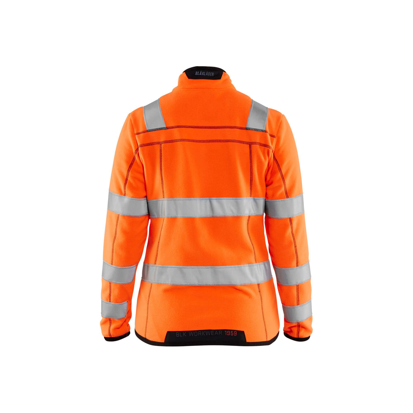 Blaklader 49661010 Hi-Vis Fleece Jacket Orange Rear #colour_orange