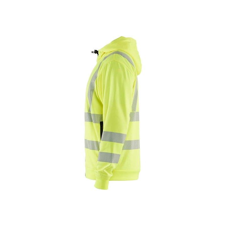 Blaklader 35652538 Hi-Vis Hoodie Full-Zip Hi-Vis Yellow Left #colour_hi-vis-yellow