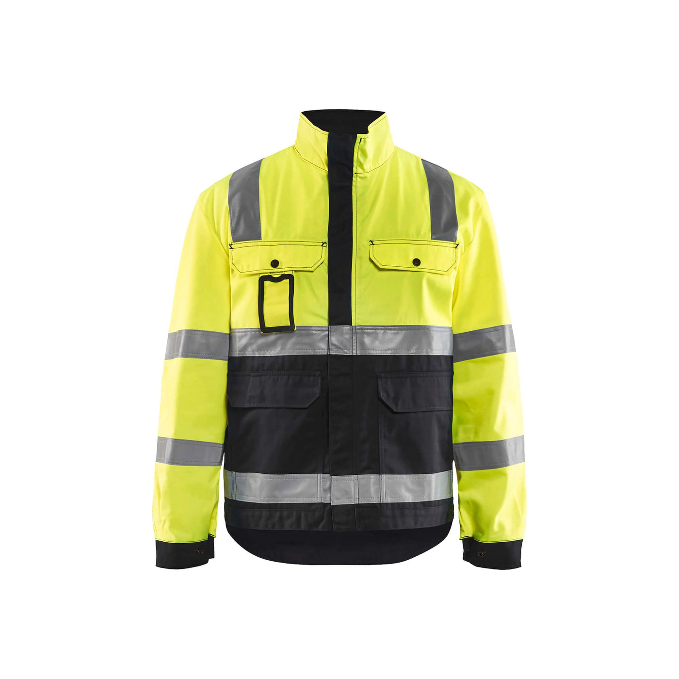 Blaklader 40231804 Hi-Vis Jacket Yellow/Black Main #colour_yellow-black