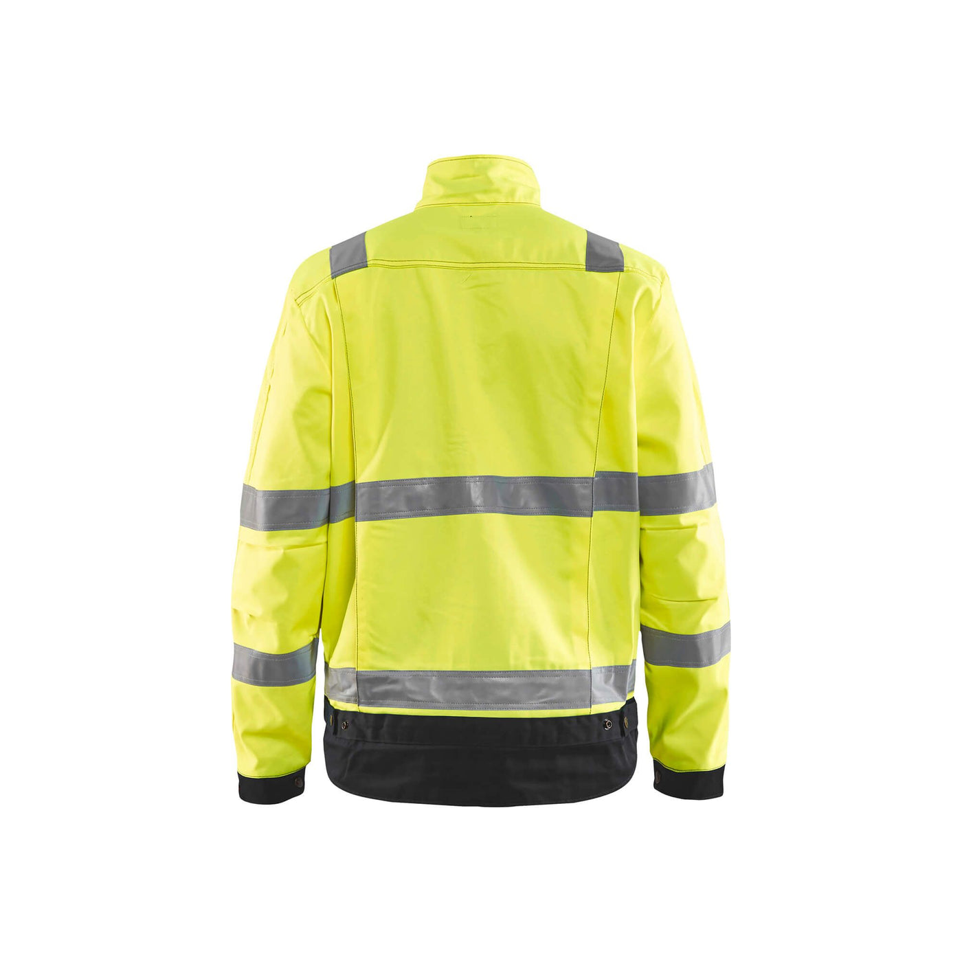 Blaklader 40231804 Hi-Vis Jacket Yellow/Black Rear #colour_yellow-black