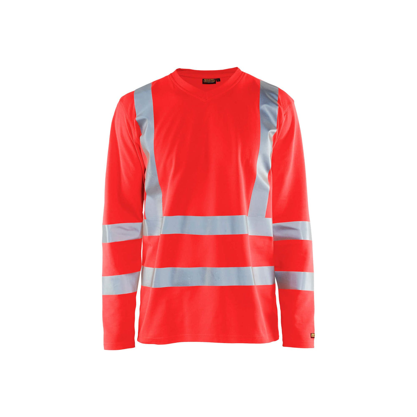 Blaklader 33811070 Hi-Vis Long-Sleeve T-Shirt Hi-Vis Red Main #colour_hi-vis-red