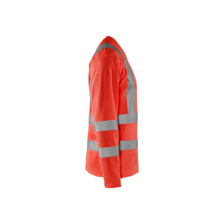 Blaklader 33811070 Hi-Vis Long-Sleeve T-Shirt Hi-Vis Red Right #colour_hi-vis-red